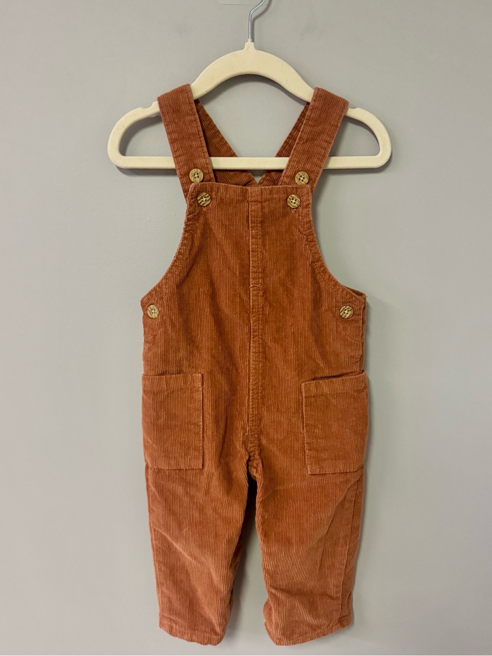 Carter's Rust Brown Corduroy Overalls